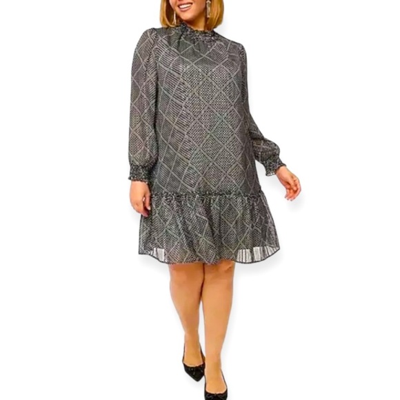 J. Crew Ruffle Tiered Mini Dress Black - Picture 2 of 7